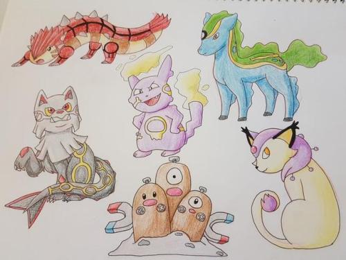 Some pokemon fusions my friend and I did during one of his streams as well as some requests and dood