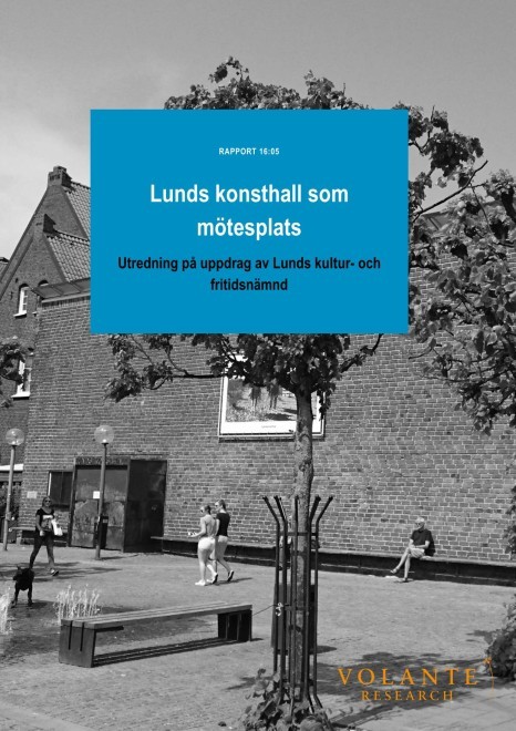 Update: the evaluation of the future of Lunds Konsthall as a public venue I have been working on, together with Volante Research, is now finished and published.