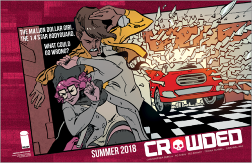 Today at Image Expo, our new creator owned book was announced! CROWDED is a near-future road-trip t