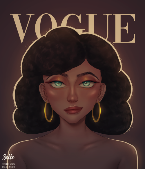 Vogue Challenge (Art Edition)I had fun coloring this, and supposedly, I&rsquo;m just going to pr