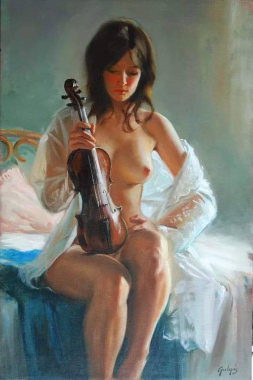 gregcatarino:  Laszlo Gulyas (1960) Hungria“The Violin”