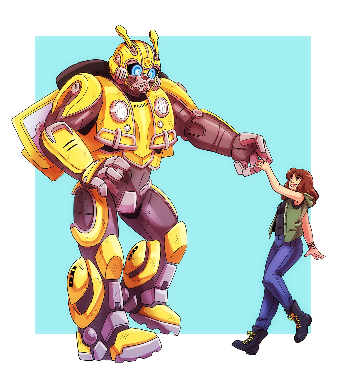 Bumblebee and charlie fanart