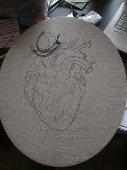 jsarloutte:  Big Heart in progress…