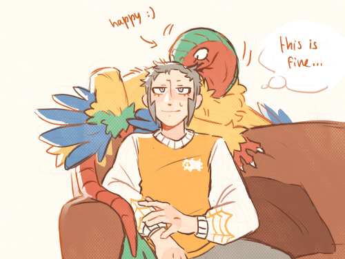 Archeops Trying To Groom Emmet Perhaps?