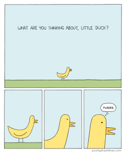 poorlydrawncomic:  Little Duck 