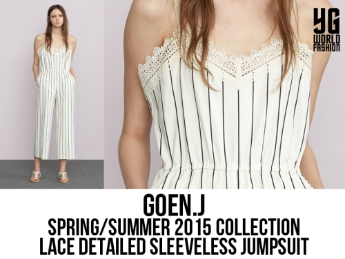 In this stunning photo for Vogue Girl Korea, Dara was wearing Goen.J Lace Detailed Sleeveless Jumpsu