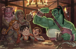 enthusiasticstarprincess:  orcgirls: Tavern by Benjamin Masi  Benjamin I don’t know you but wherever you are just know that I love you 