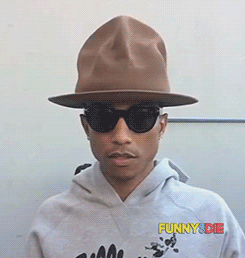 fuckyesneptunes:  What’s under Pharrell’s hat? 