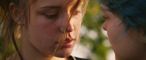 adele exarchopoulos and lea seydoux in “blue is the warmest color”