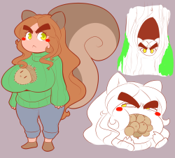 theycallhimcake:  Made an eyebrow squirrelstack.