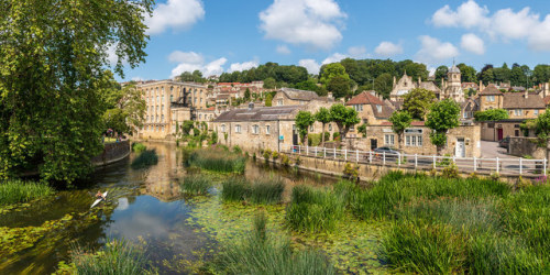 Bradford-on-Avon by Keith now in Wiltshire The historic town of Bradford-on-Avon in west Wiltshire. 