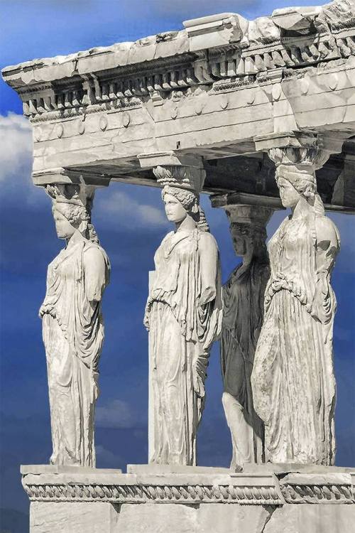 thelastofthewine:ancientorigins:The Porch of the Caryatids, Acropolis of Athens***