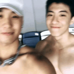 jackd-myx:  Peng is swimming with his BFF,