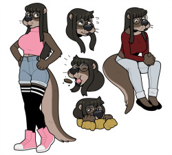 A few more otters! Still trying to get comfortable drawing her.