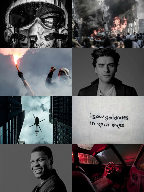 hohogwarts:   favorite otps: [2/?]↳ finn&amp;poe - rebellious boyfriends “The bruises on y