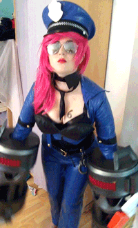 evangeli0n:  Officer Vi Cosplay~! Vi is for…..huge dork. 