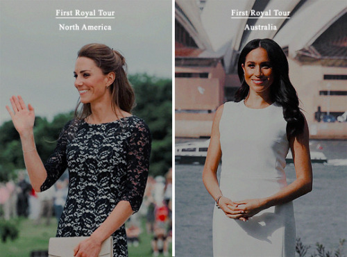 lenoreamidala: Kate Middleton and Meghan Markle + Royal Firsts