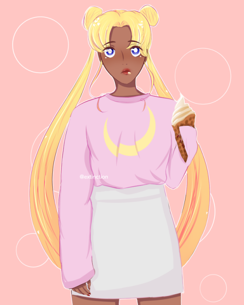 extinction:my new tablet finally came in so i doodled usagi to test it out ✌️