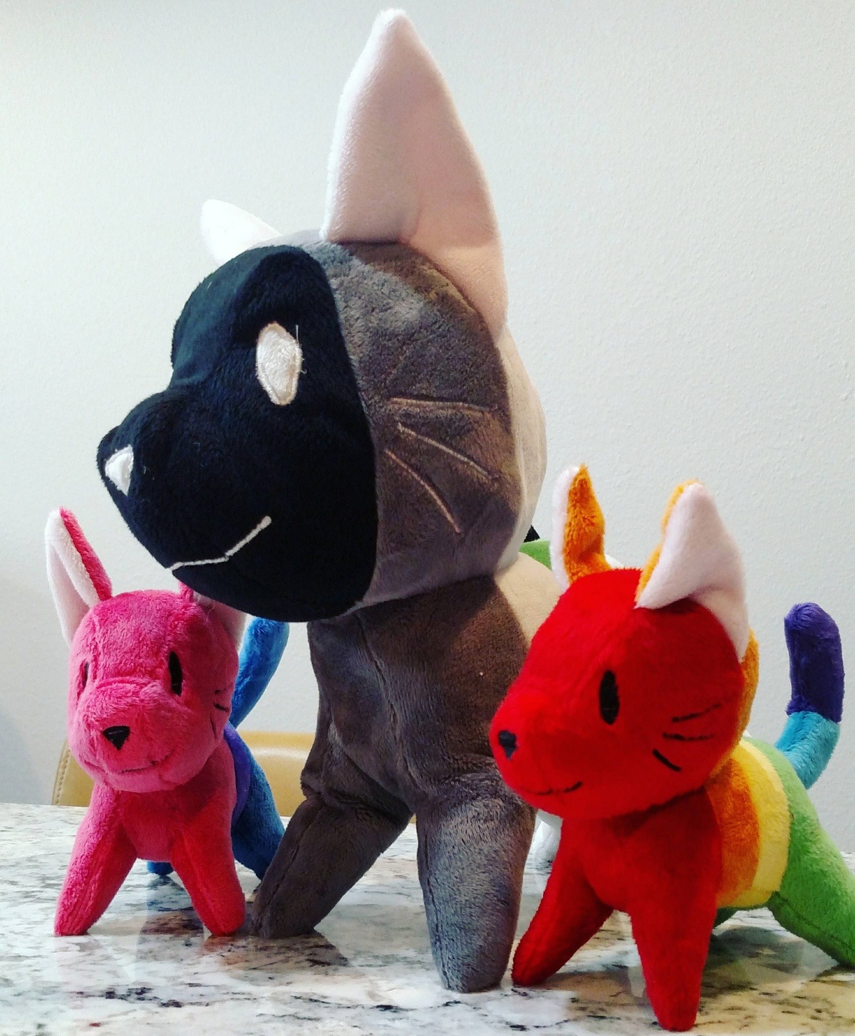sosuperawesome:  Pride Cats  / Rainbow Cat PinThunder Plushies#Etsy #Plush 