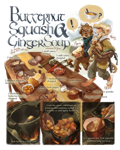 2 pages I did for the #hobbitcookbook!!! Featuring a recipe generously provided by @ margotnwrites o