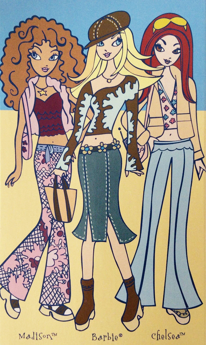 koffer Afbreken Voorkomen Old School Barbie — My Scene Fashion Scene box illustration (2002)