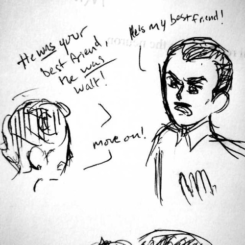 2TaaK Au Rough drafts and Sketches by @jswatson-holmes Synopsis: Walt shrunk Ubbe by complete accide