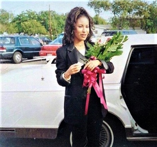  Selena during her stay in school campaign (1994) 