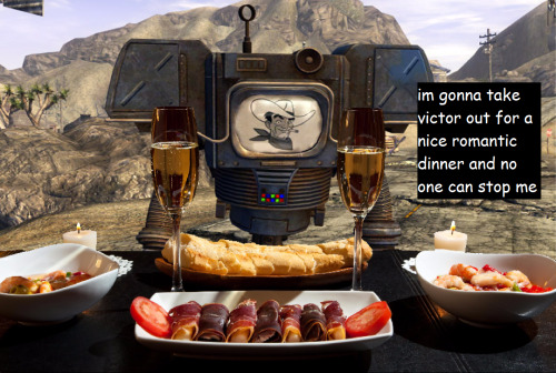 filthy-fallout-confessions: im gonna take victor out for a nice romantic dinner and no one can stop 