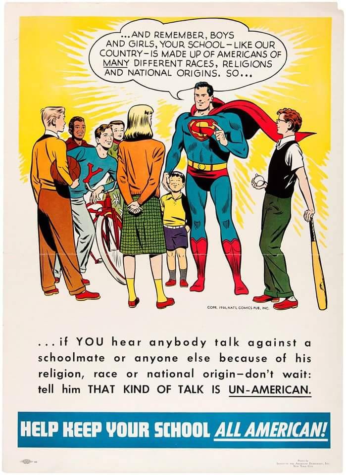 drethelin:superman the illegal immigrant speaking out against discrimination