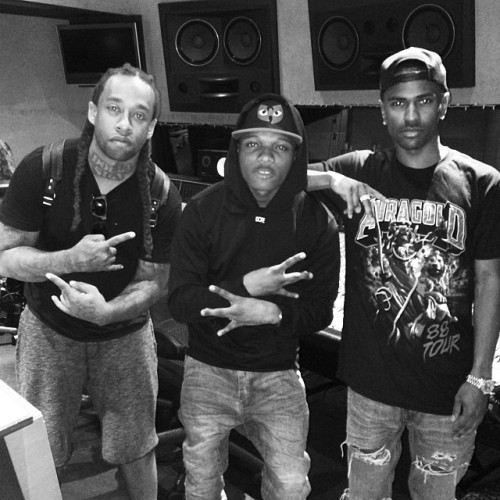 Wizkid in the studio with TyDolla$ign & Big Sean (6.19.14) Follow Wizkid-Davido for more.