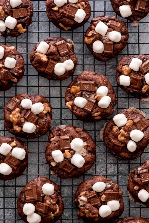 foodffs:  ROCKY ROAD CHOCOLATE COOKIES Follow porn pictures