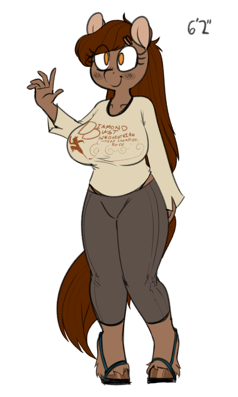A pal of mine needed an oc and by god we made oneHer name’s Molly!