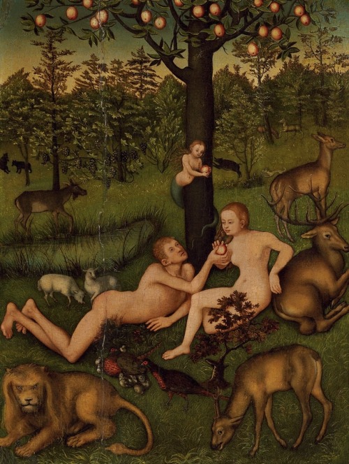 The Garden of Eden, workshop of Lucas Cranach the Elder, 16th century