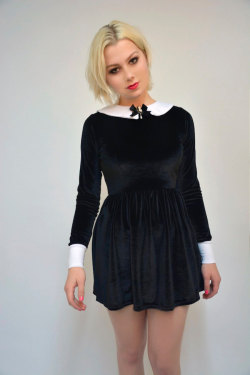 Wednesday Addams Velvet Dress  Seriously, I need this dress!