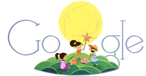 1-9-5: Google Doodle - Mid Autumn Festival 2014Japan,China,Vietnam and Korea Google Doodle Mid Autum