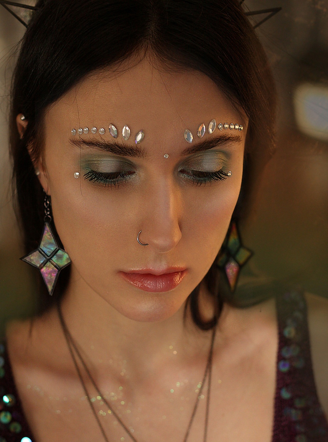 Iridescent Glass Crowns and Jewelry Kate Sho on...