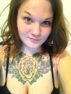SweetLittleBaby shows off her classic ink
