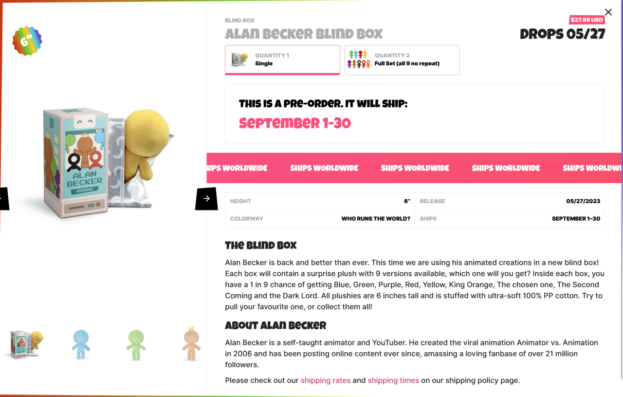 Alan Becker Blind Box – Youtooz Collectibles