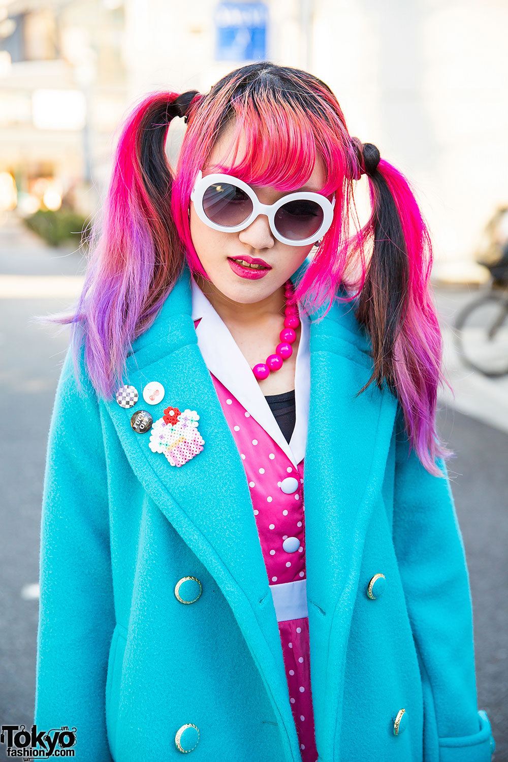 tokyo-fashion:  Lisa 13 from the Japanese rock band Moth in Lilac on the street in