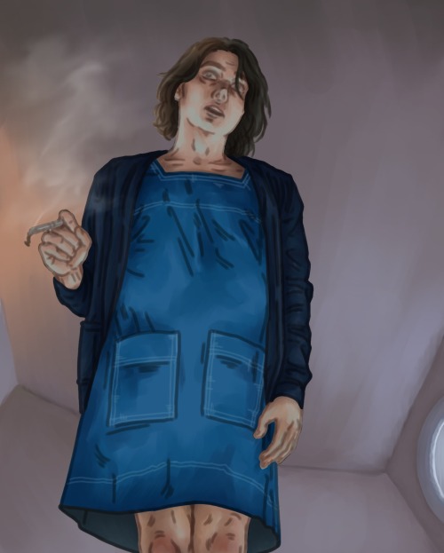 Left: "Nurse No. 1", Completed 2023: Digital Medium, Spiritual Intervention.