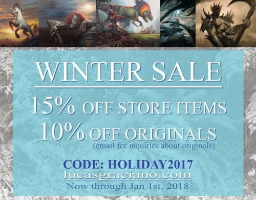 I’m running a Winter Sale on store items and originals! Now through Jan 1st. Link in bio. -
