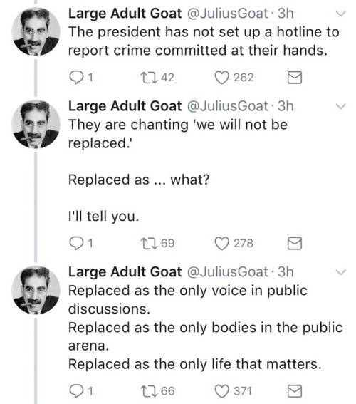 Large Adult Goat: the voice of reason white people never knew they needed.