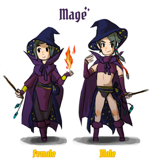 leeshoron:  99hunters:  Reverse game stereotype design - Mage  I dig it. 