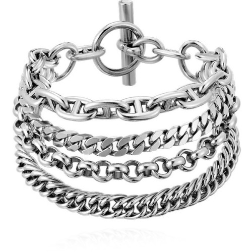 HermÃ¨s Etcaetera Silver Bracelet ❤ liked on Polyvore (see more silver jewellery)