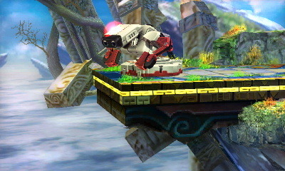 durbikins:  R.O.B is a good Smash Bros. character because you can ruin someone’s recovery with lasers and gyros and then just watch them over the ledge like this 