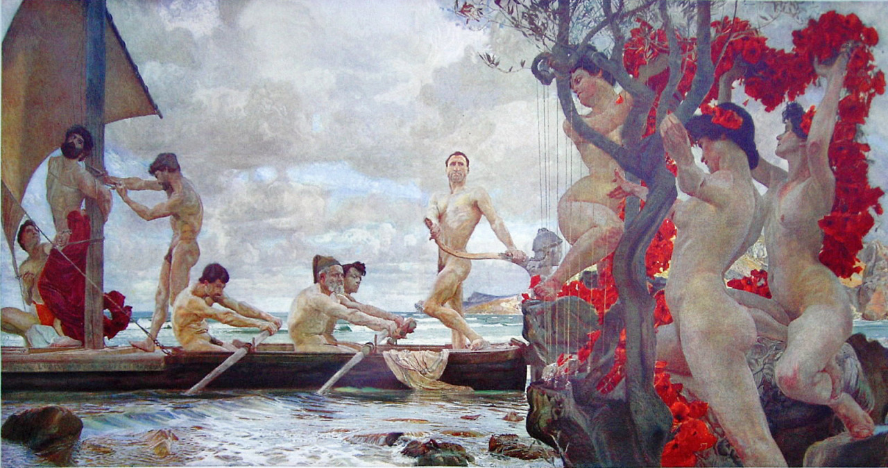 silenceforthesoul:  Otto Greiner (1869-1916) - Ulysses and Sirens, 1902
