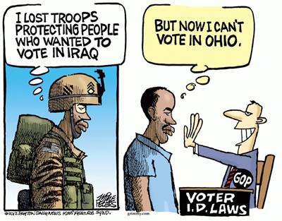 liberalsarecool:  ID laws = suppression. It has NOTHING to do with voter fraud.