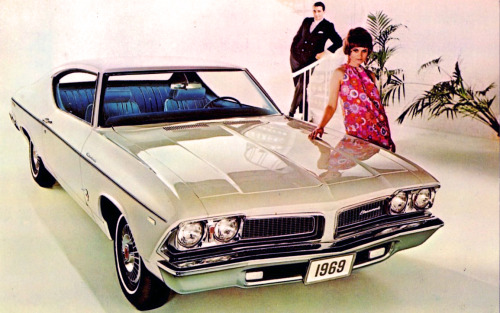 carsthatnevermadeitetc:  Beaumont Custom Sport Coupé, 1969. In 1966 the Beaumount name was spun off to become a marque of its own. Beaumonts were Canadian versions of the Chevrolet Chevelle but 1969 was the last year the brand was used
