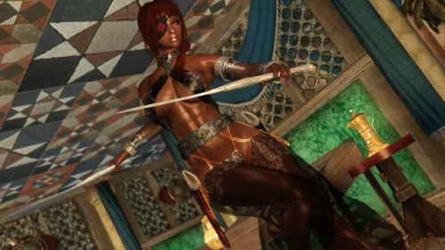 TwitterにうｐしたSkyrim単発ネタ画像まとめ Sword Dancer Guards Overhaul - New Armors and Weapons Ebony Valkyrie arm