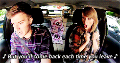 dearjohns:  Taylor Swift & Greg James Sing Blank Space 